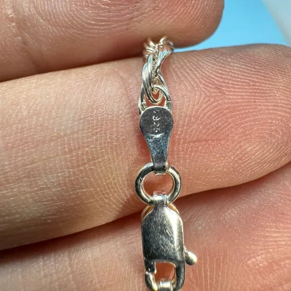 Milor Sterling Silver 925 Italy 2mm Thick Rope Chain 30 Long Lobster Claw